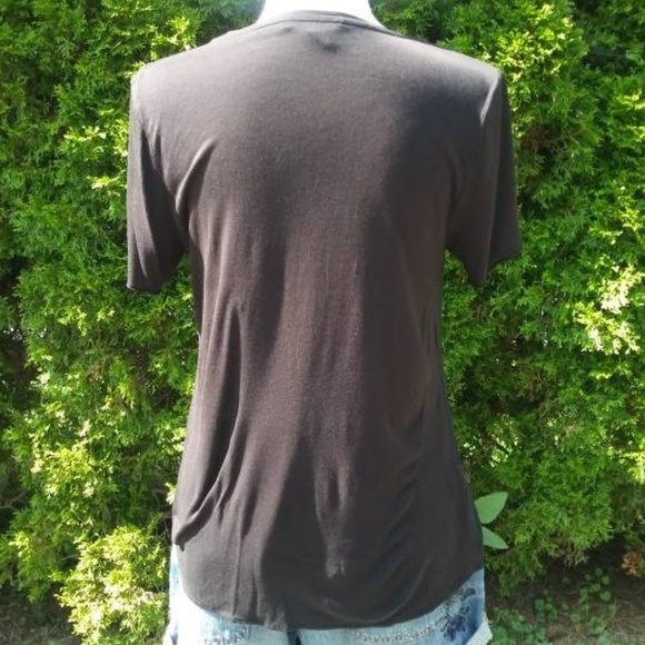 Mango Casual Dual Layer Front Short Sleeve Blouse - Picture 4 of 5